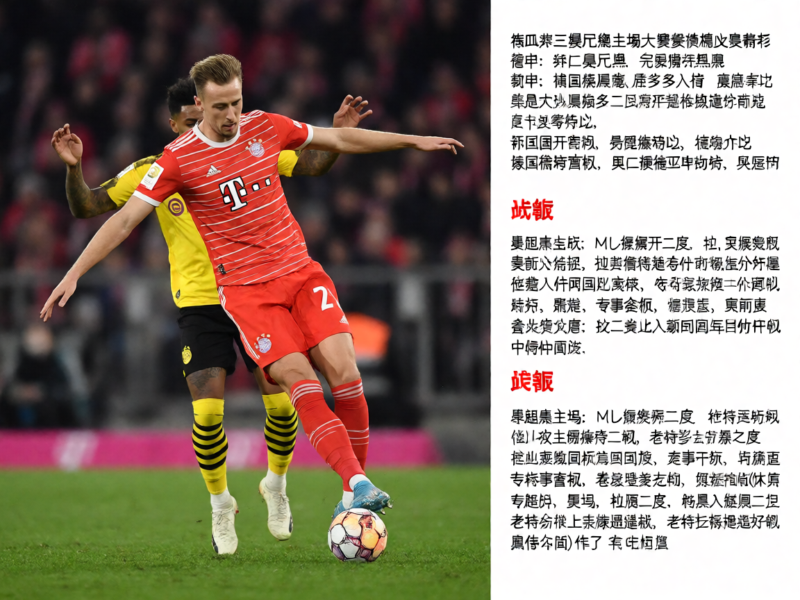 德甲拜仁慕尼黑主场大胜多特蒙德比赛精彩画面